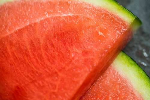 Slices of Watermelon Close Up
