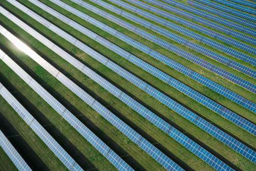 Solar Power Plant from Above #2