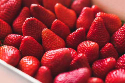 Strawberries Close Up