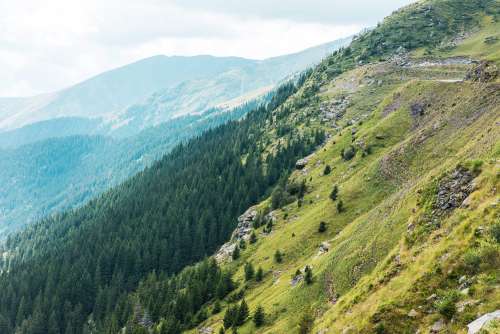 Wonderful Mountains in Romanian Countryside