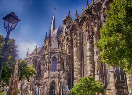 Aachen Germany Church Of Our Lady Building
