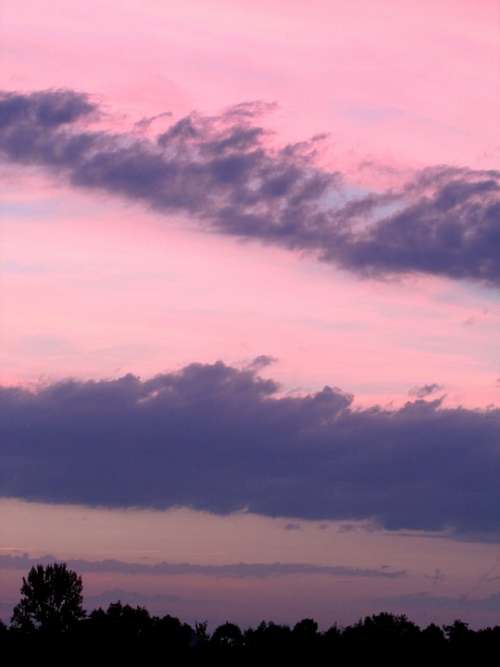 Abendstimmung Clouds Sunset Dusk Sky Beautiful