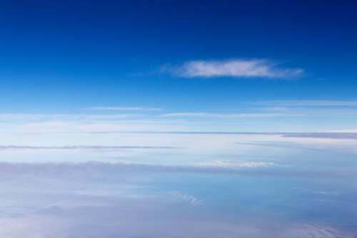 Above Aerial Air Atmosphere Background Blue