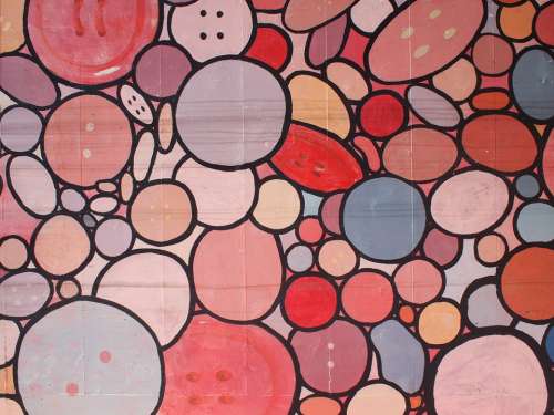 Abstract Pattern Arts Stones Wall Painting