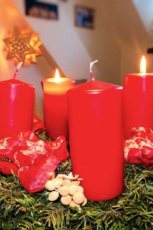 Advent Advent Wreath Atmosphere Christmas Time