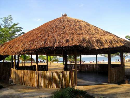 Africa Thatch Roof Lapa Entertainment Area