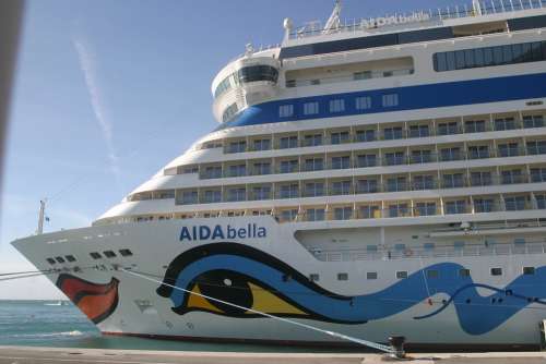 Aida Cruise Ship Port Malaga Ship Aida Bella
