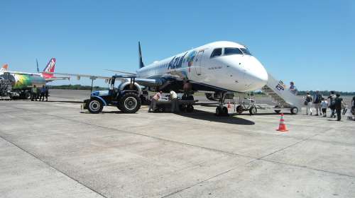 Aircraft Flying Travel Azul Blue Brazil Holidays