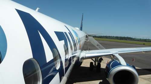 Aircraft Flying Travel Azul Blue Brazil Holidays