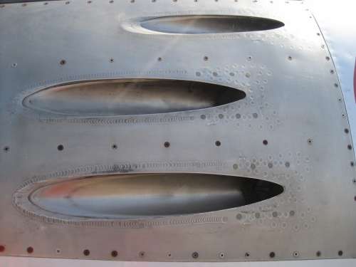Aircraft Jet Fuselage Metal Silver History Slots