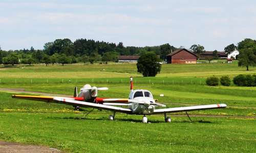 Aircraft Sport-Piloting Aircraft Cessna Landscape