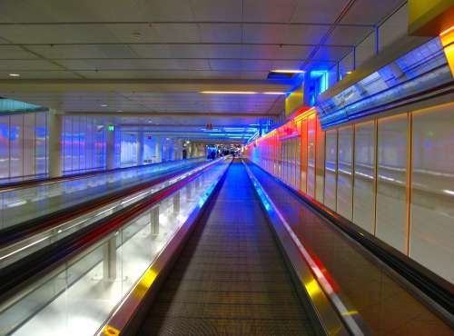 Airport Treadmill Passenger Transport Roll Band