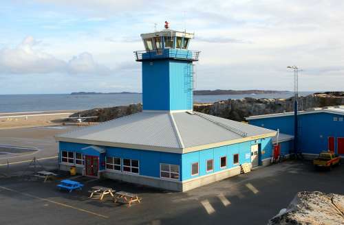 Airport Building Tower Greenland Aasiaat