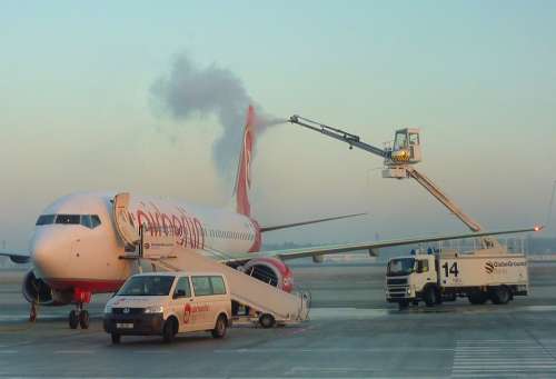 Airport Berlin Germany De-Icing Safety Plane Jet
