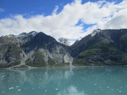 Alaska Mountain Scenic Nature Landscape Ocean Sea