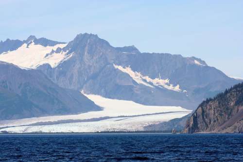 Alaska Glacier Glacier Bay Landscape Mountain