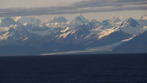 Alaska Usa Mountains Pacific Ocean The Glaciers