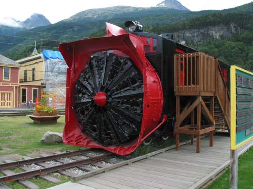 Alaska Skagway Locomotive Steam Locomotive Monument