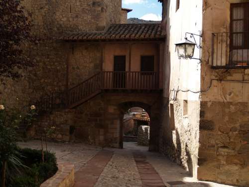 Albarracín Medieval Village Teruel Lane