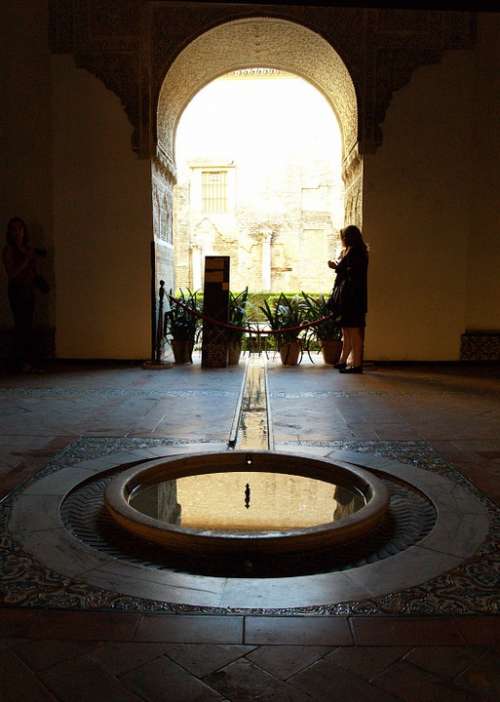 Alhambra Source Water Arc Backlight Muslim Art