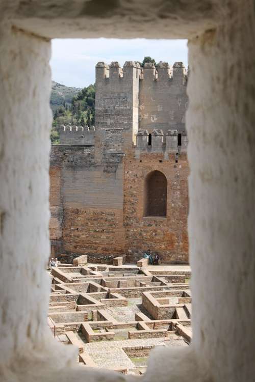 Alhambra Spain Granada Window Andalusia Palace