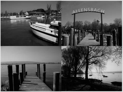 Allensbach Lake Constance Germany Port Web Ship