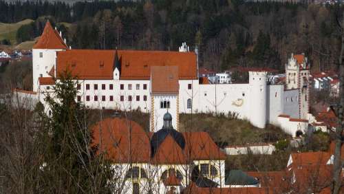 Allgäu Füssen Of The Calvary Panorama Old Town