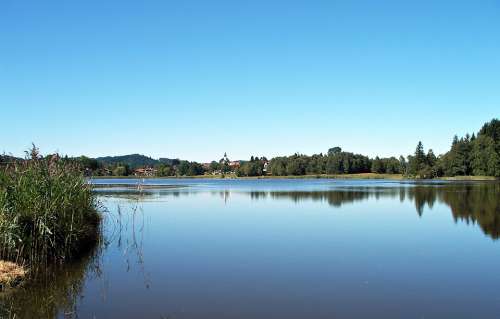 Allgäu Foothills Of The Lake Idyll Water