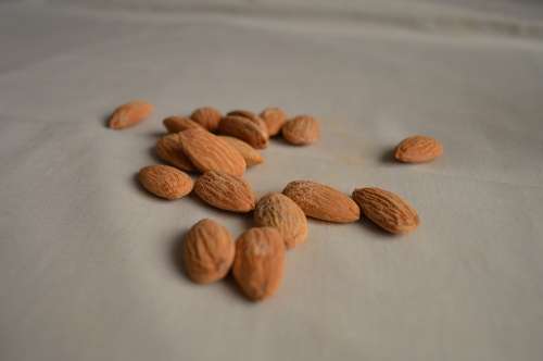Almonds Nuts Food Healthy Ingredient Snack Brown
