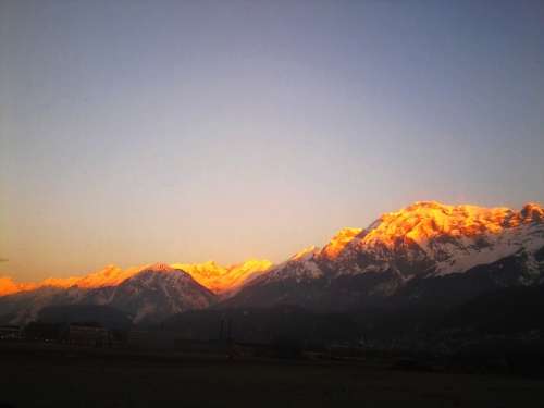 Alpine Mountains Mountain Sunrise Landscape Scenic