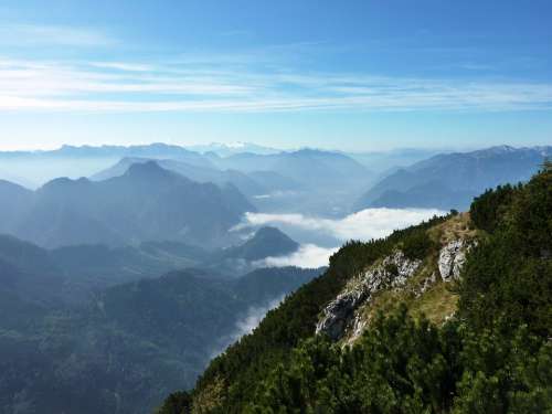 Alpine Austria Mountains Nature View