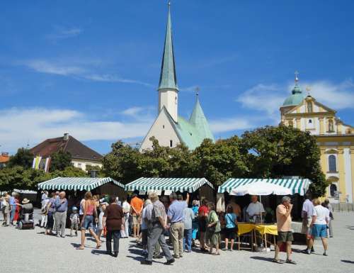 Altötting Kapellplatz Monastery Market