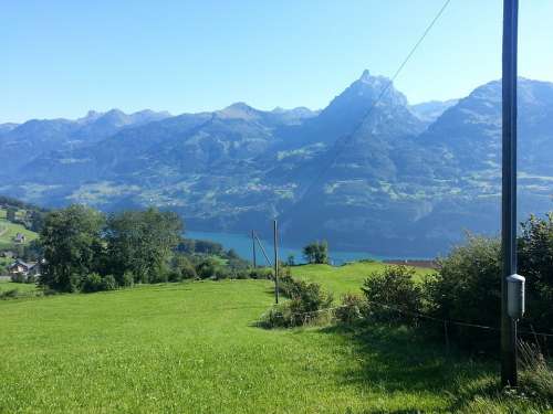 Amden Lake Walen Mürtschenstock Switzerland