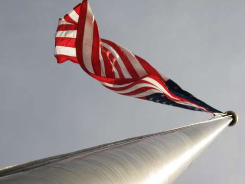 American Flag Flag Flying Stars And Stripes
