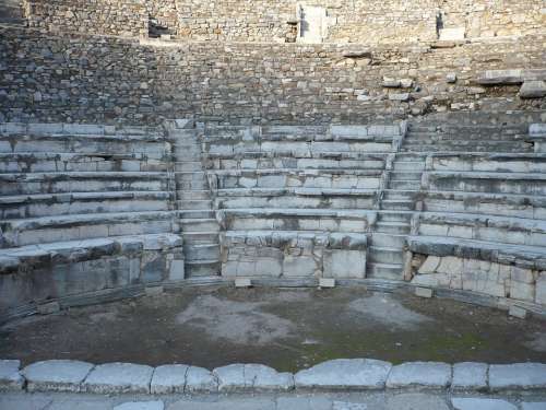 Amphitheater Turkey Ephesus Antiquity