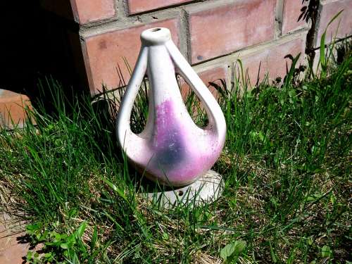 Amphora Decanter Design Garden Purple Grass