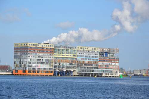 Amsterdam City Holland River Ij Center Water