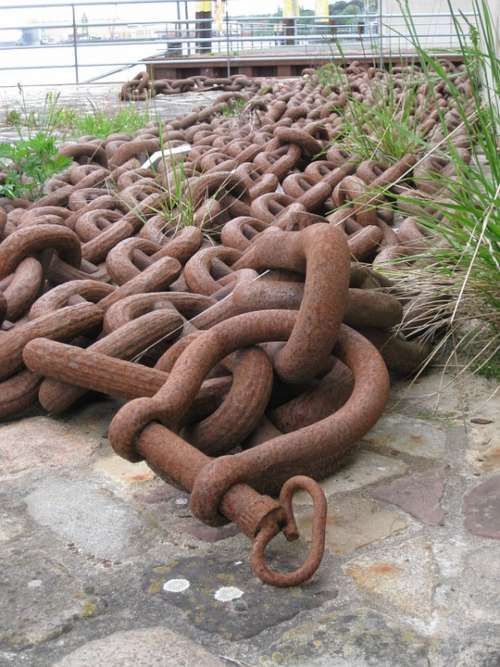 Anchor Chain Steel Chain Chains Iron Metal Rust