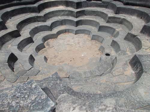 Ancient Ruins Stones Stone Sri Lanka Polonnaruwa