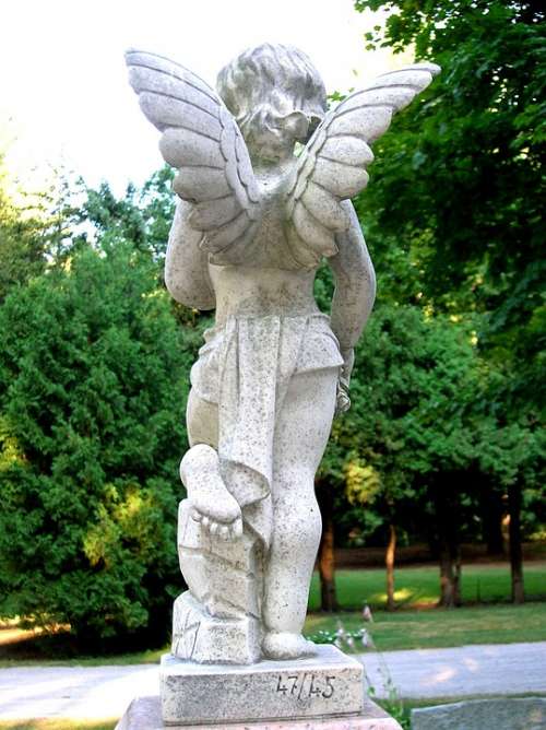 Angel Cemetery Statue Tombstone Graveyard