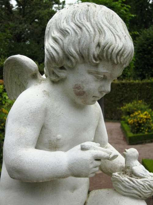 Angel Figure Sculpture Face
