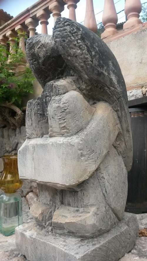 Angel Kummer Stone Sculpture