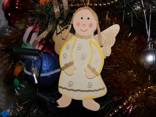 Angel Ornament Holidays Christmas Christmas Tree