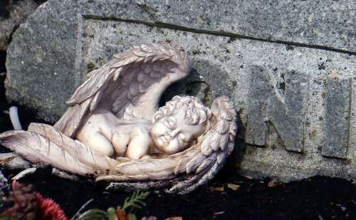 Angel Figure Faith Sculpture Sleeping Rest