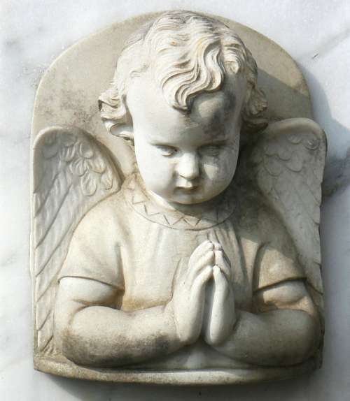 Angel Figure Faith Sculpture Pray Hope
