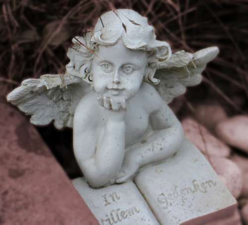 Angel Figure Symbol Think Commemorate