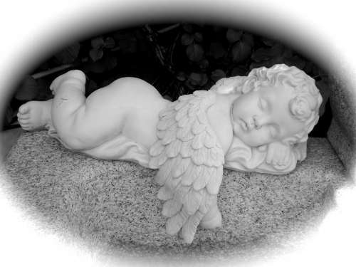 Angel Figure Deco Decoration Garden Sleep Rest