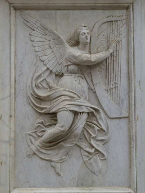 Angel Figure Faith Sculpture Relief Image Church