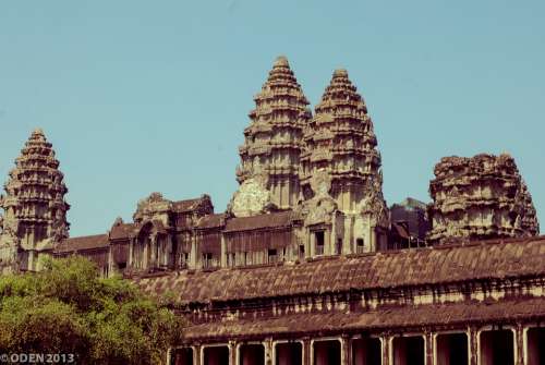 Angkor Wat Siem Reap Cambodia Statue Smile Nice