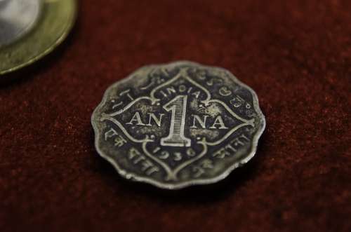 Anna Coin India Ancient Old Currency Money